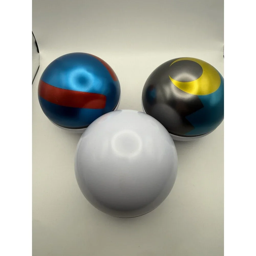Pokemon Pokeball Tin Lot of 3 Empty 2024 Great Ball Ultra Ball Pokeball